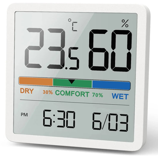 New Digital Home Indoor Temperature Humidity Meter LCD Digital Thermometer Hygrometer Sensor Gauge Weather Station Peaceful Pleasures Health and Wellness