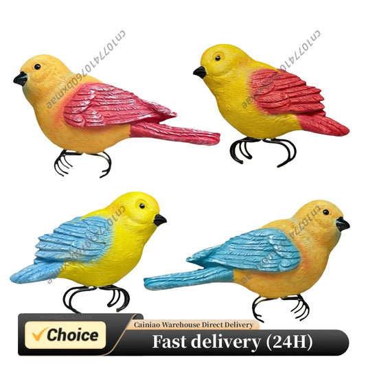 Artificial Bird Decorations Weather Garden Bird Statues Indoor & Outdoor Use Unique Gift for Women Mom Friends Peaceful Pleasures Health and Wellness