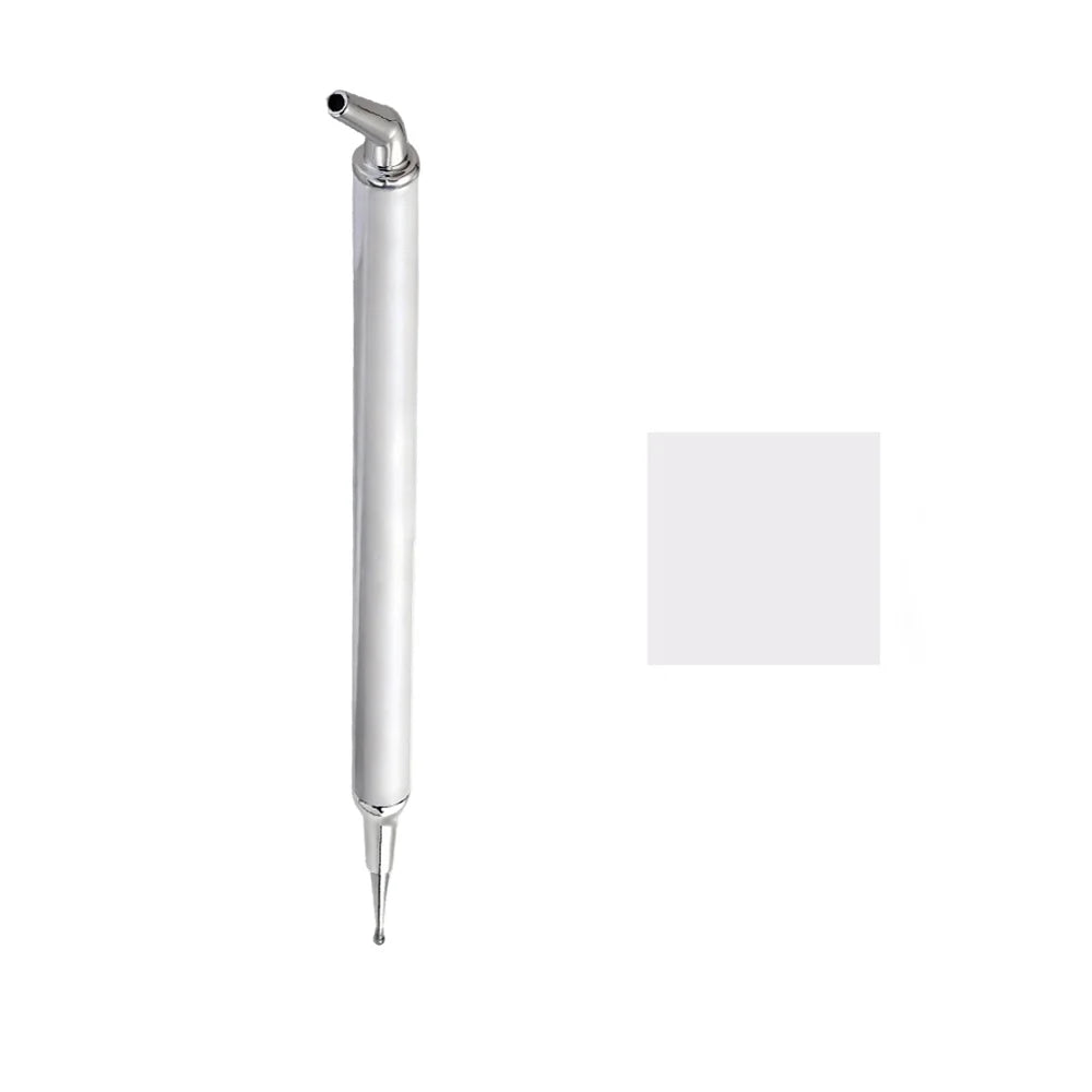 1Pc Dual-ended Rhinestone Gems Picker Dotting Pen Wax Pencil Acrylic Handle Crystal Studs Picker Manicure Nail Art DIY Tools Peaceful Pleasures Health and Wellness 1pcs