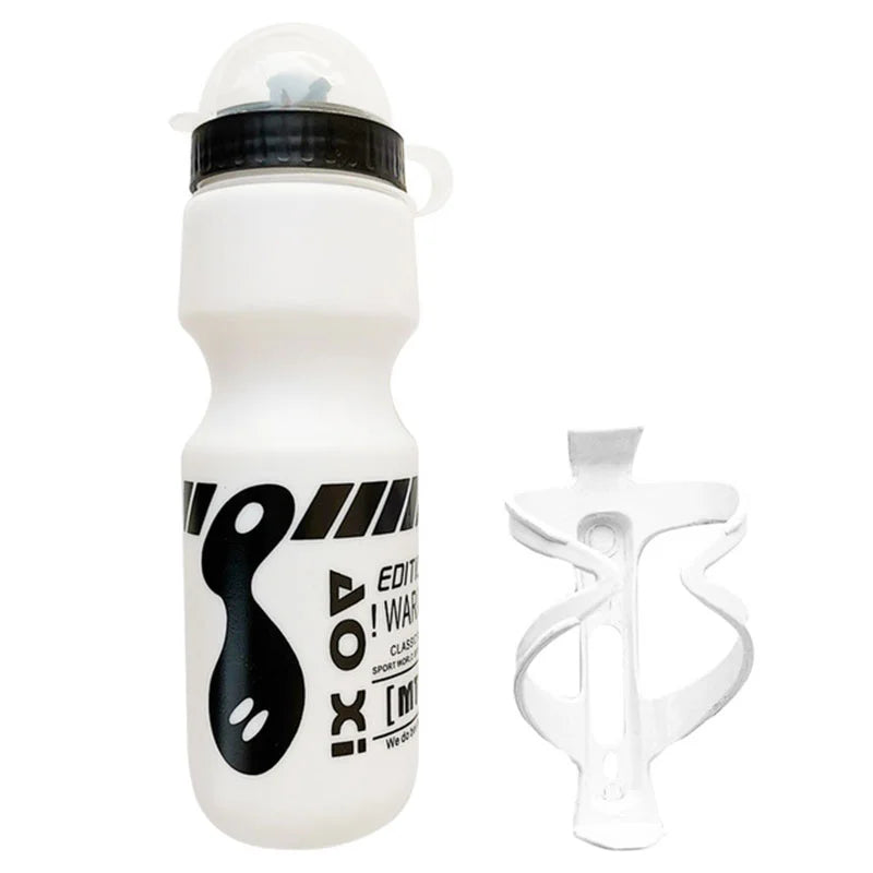 750ml Bike Water Bottle with Cage Holder – Food-Grade Plastic