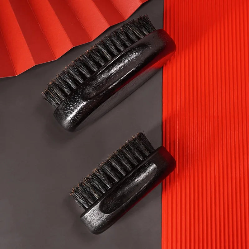 Men's Boar Bristle Beard Brush & Beech Wood Comb Set