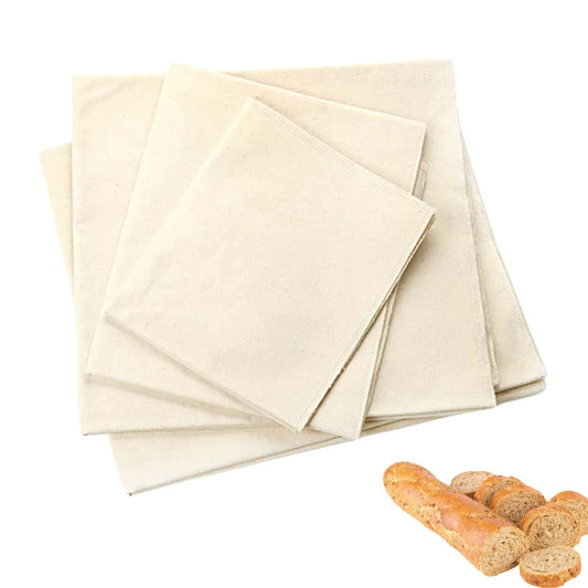 Premium Natural Cotton Dough Proofing Cloth, Versatile, Reusable Canvas Fermentation Cloth, Perfect for Proofing Baguettes Peaceful Pleasures Health and Wellness