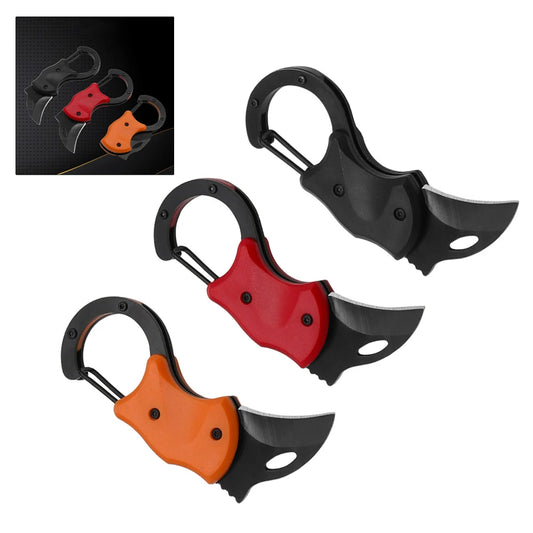 Portable Small Pocket Cutter Carabiner Box Keychain Folding Unboxing Peaceful Pleasures Health and Wellness