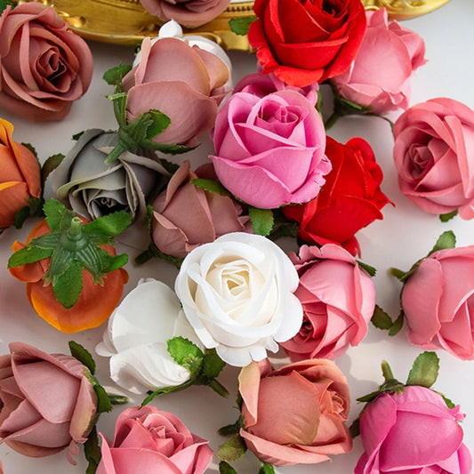 Silk Rose Heads 50/100pcs – Artificial Flowers for Wedding & DIY Artificial Silk Flowers Peaceful Pleasures Health and Wellness