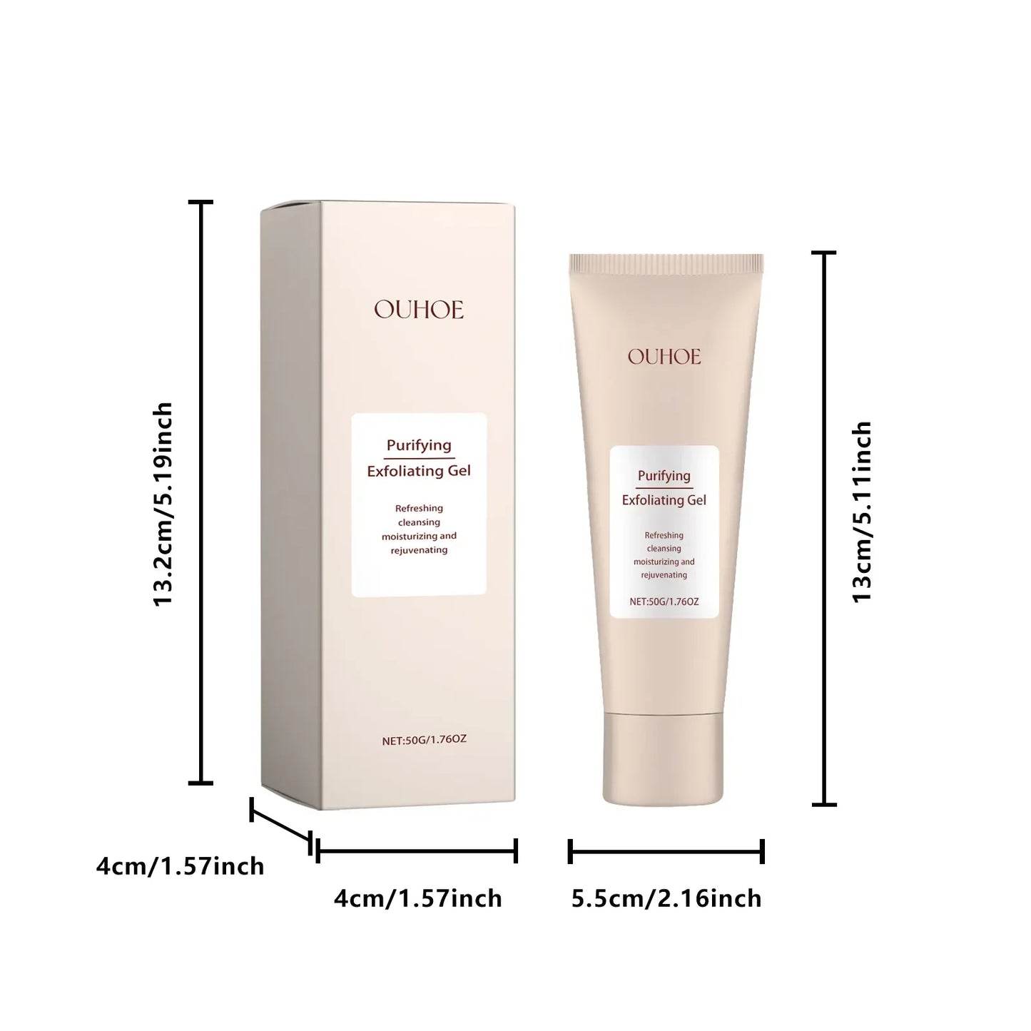 OUHOE Exfoliating Peeling Gel – Pore Cleanse & Blackhead Removal