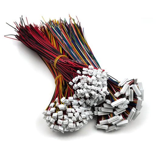 100Pcs ZH 1.5mm Electronic Wire 150mm Length 2/3/4/5/6/7/8/9/10/12 Pin Plug Wire Cable Peaceful Pleasures Health and Wellness 12P 100Pcs