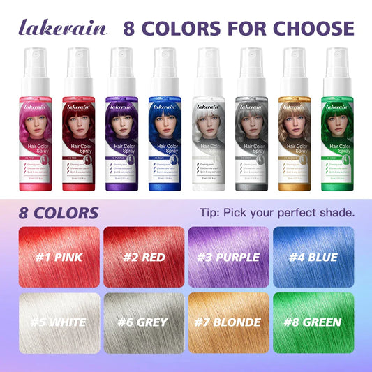 Washable Temporary Hair Color Spray | Instant DIY Hair Chalk Temporary Hair Color Spray Oasis Select