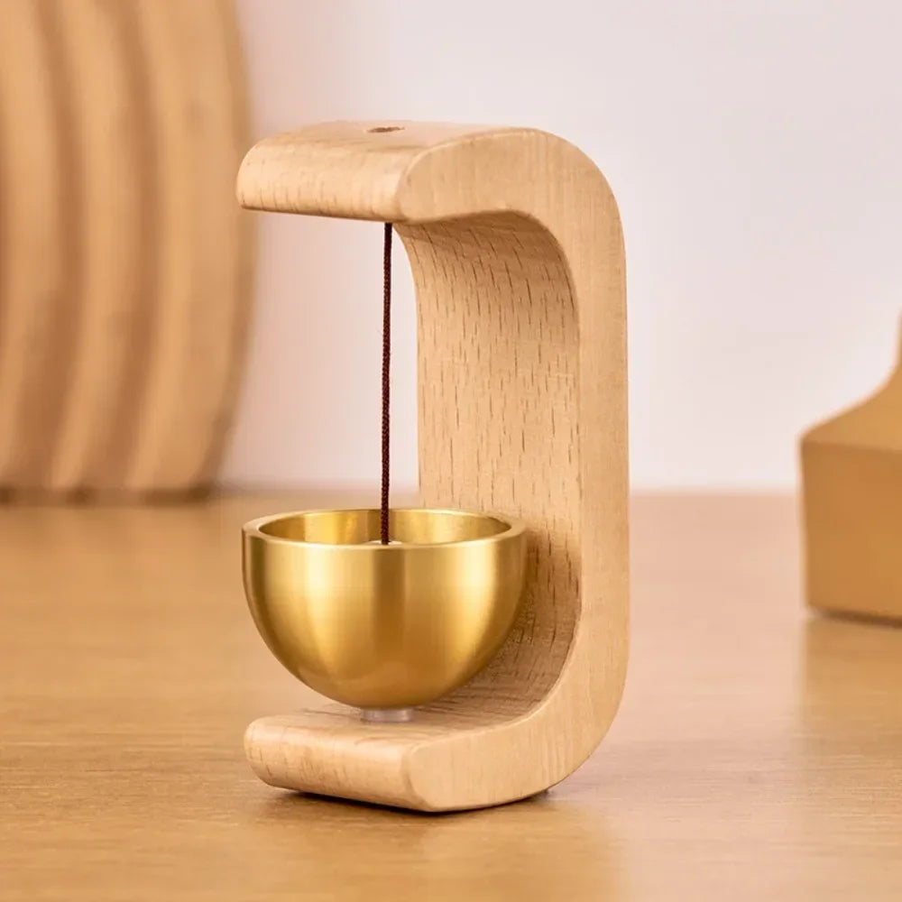 C-Shape Magnetic Wind Chime | Brass Finish | Housewarming Gift