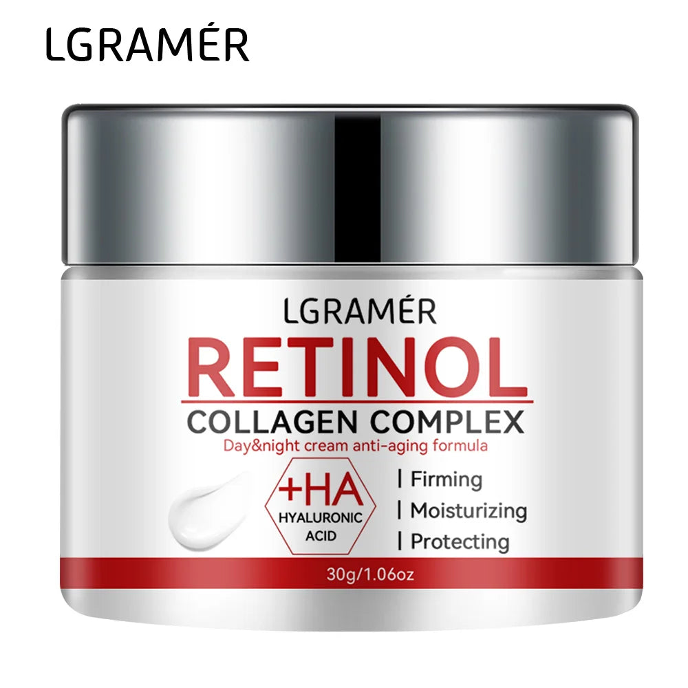Retinol Lifting Firming Face Cream Collagen Smooth Wrinkles Facial Skin Moisturizer Fade Fine Lines Brighten Skin Care Cosmetics Peaceful Pleasures Health and Wellness