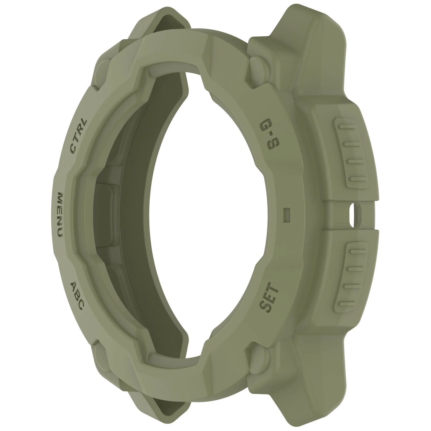 Silicone Case for Garmin Instinct 3 45mm & 50mm Protector Peaceful Pleasures Health and Wellness Army Green 50MM