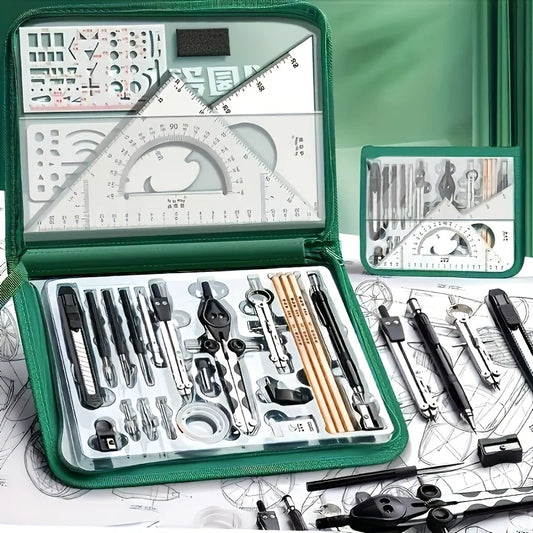 Precision Engineering Drawing & CAD Design Tool Set + Storage Box