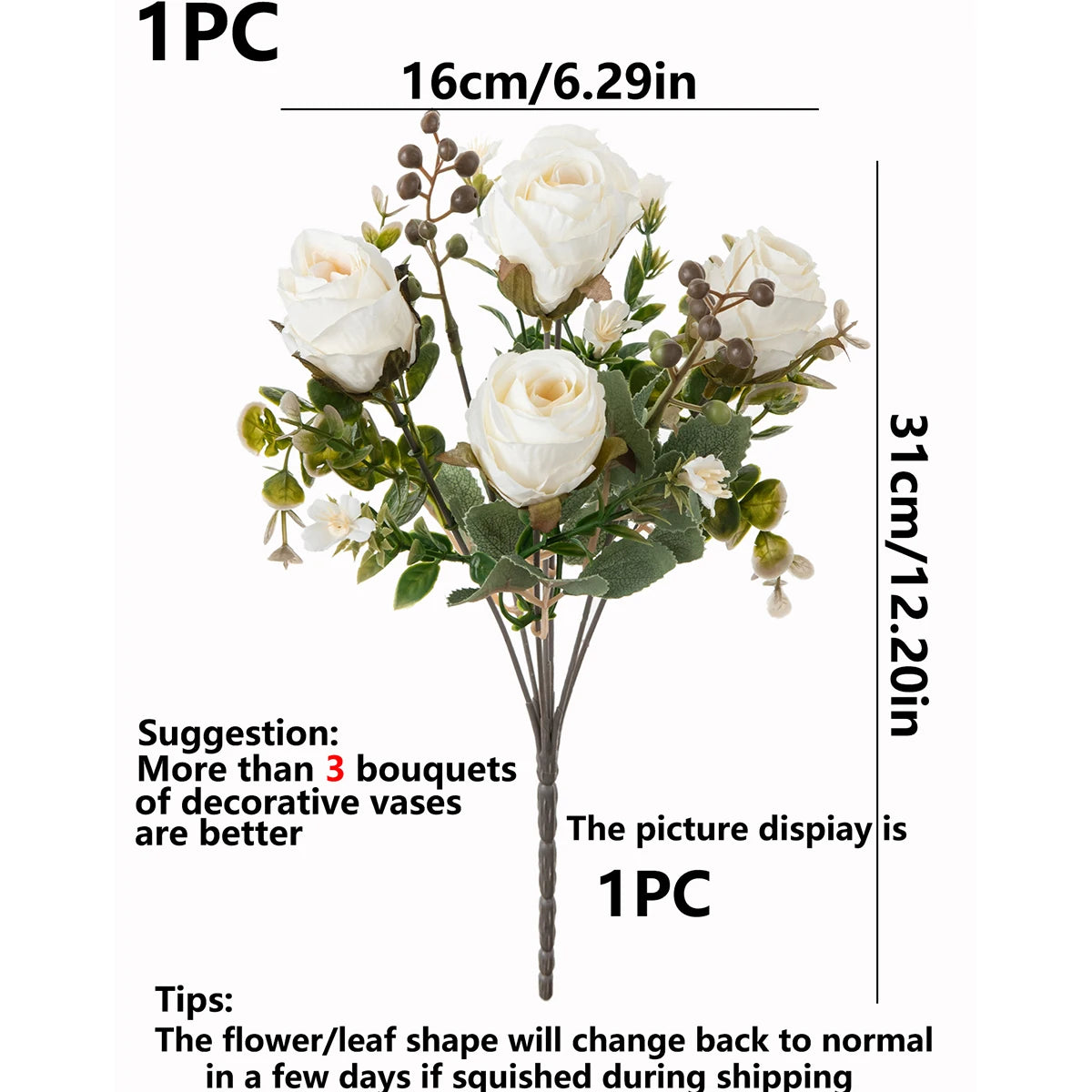 Silk Rose Artificial Flowers | Wedding, Home & Party Décor