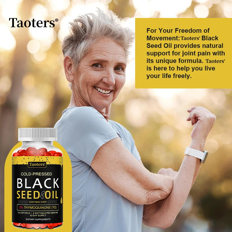 Black Seed Oil Capsules | Cold Pressed Nigella Sativa Supplement