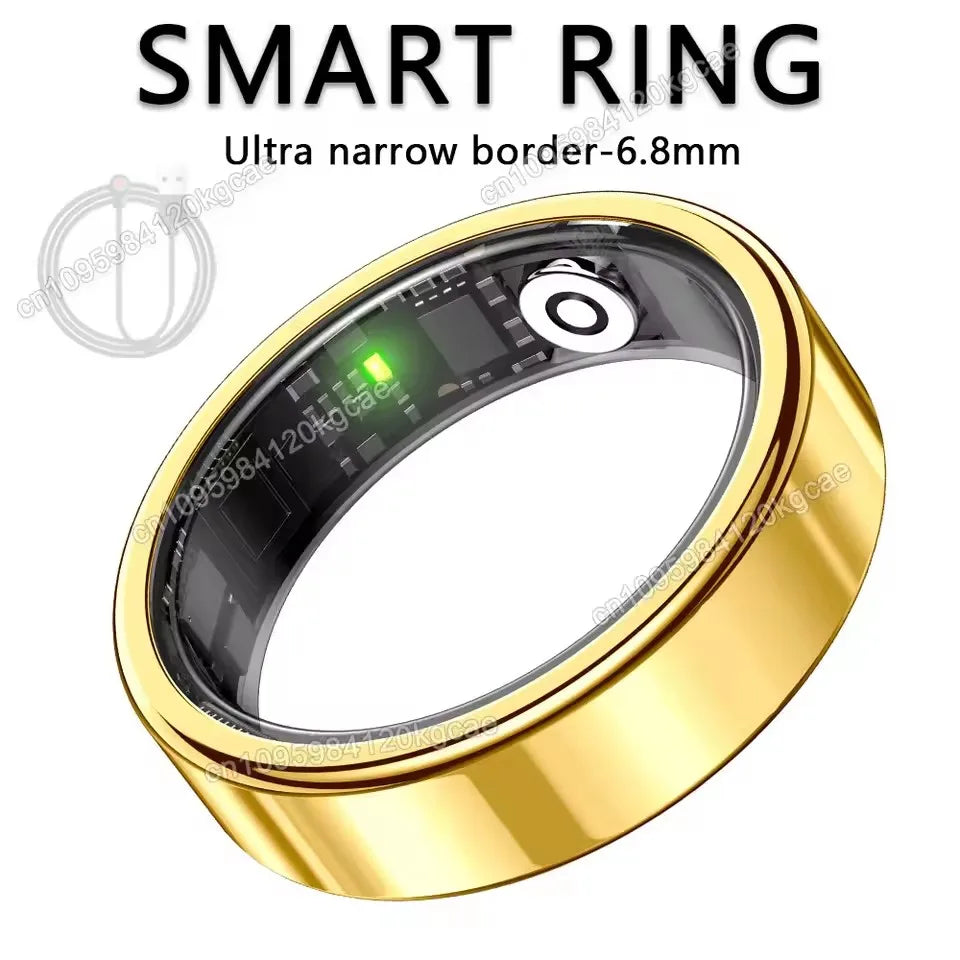 Smart Ring Bluetooth Call Heart Rate Blood Pressure Monitor Men Womenes Smartring 5ATM Waterproof Health Multi Sports Ring 2026 Peaceful Pleasures Health and Wellness Gold 10
