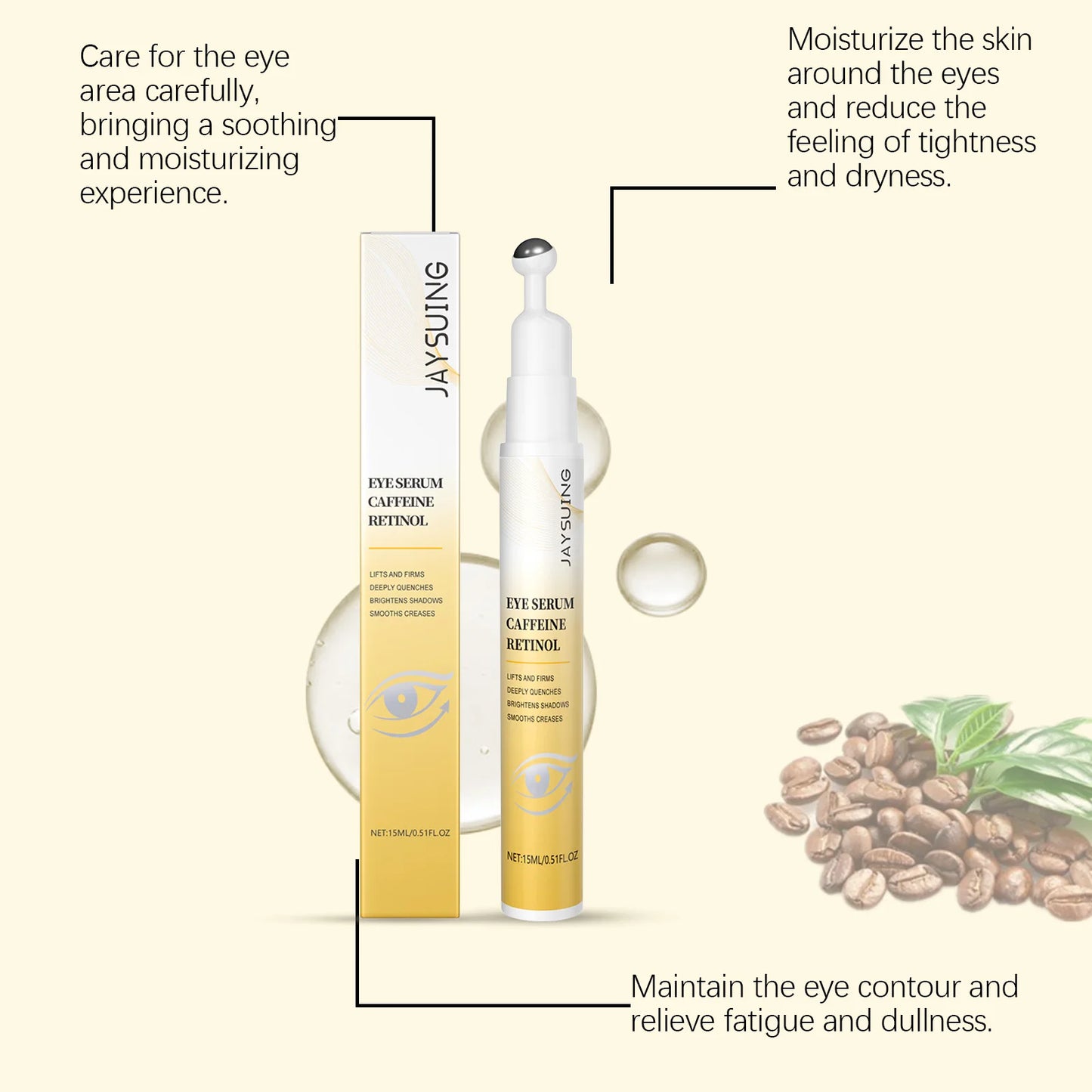 Retinol Eye Serum Roller – Brightening & Firming Eye Care