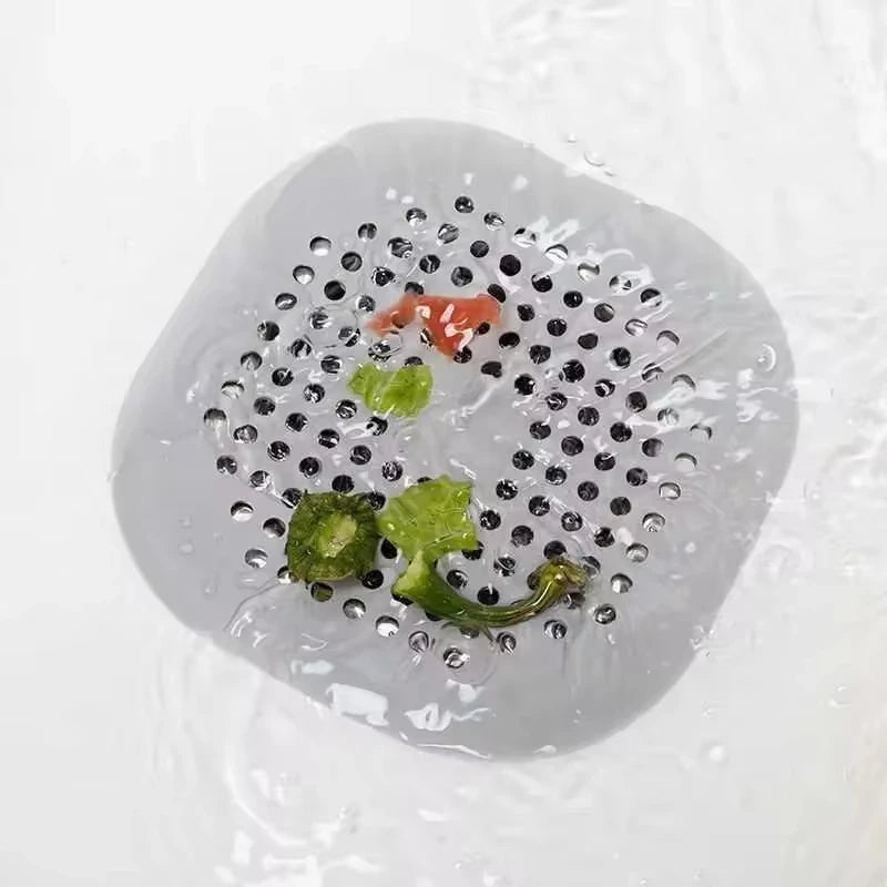 Drain Hair Catcher Filter Mat with Suction Cup | Kitchen & Bath