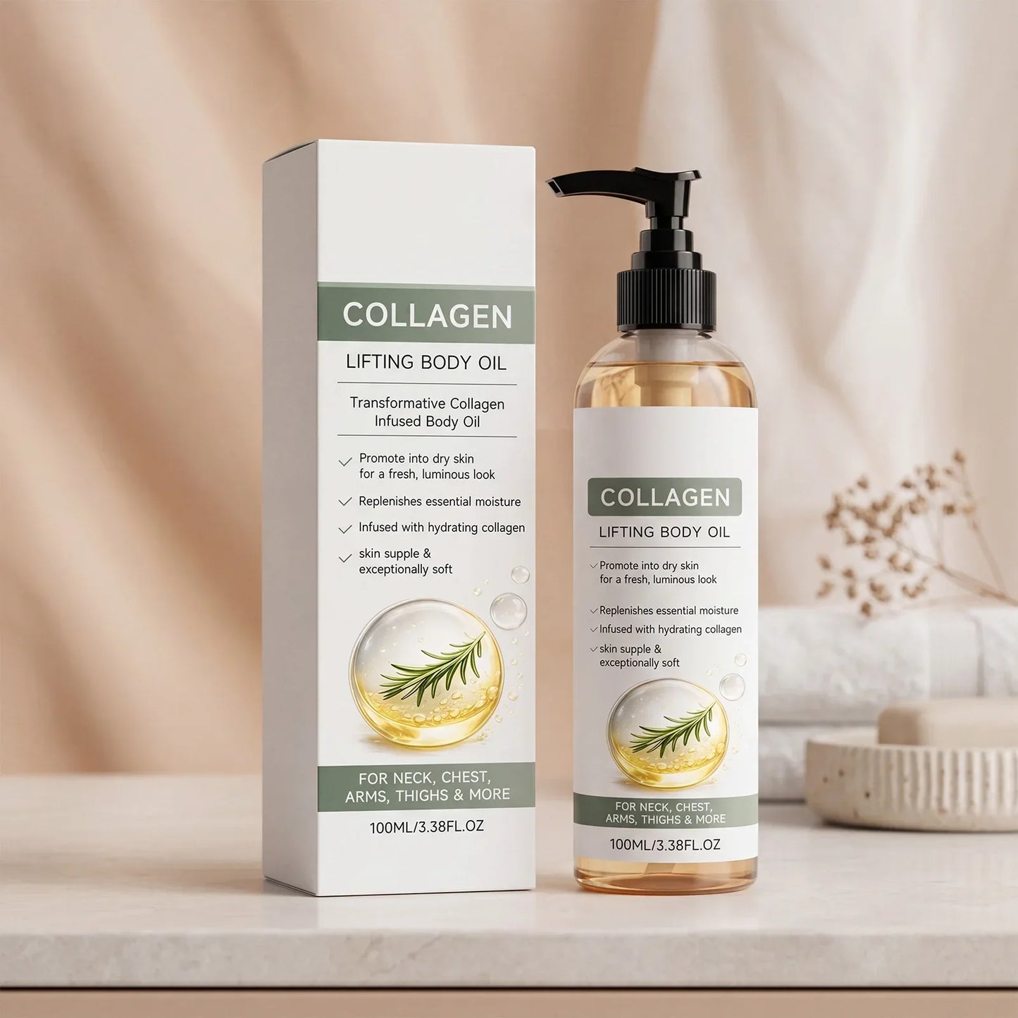 Collagen Firming Body Oil – Anti-Cellulite & Skin Tightening