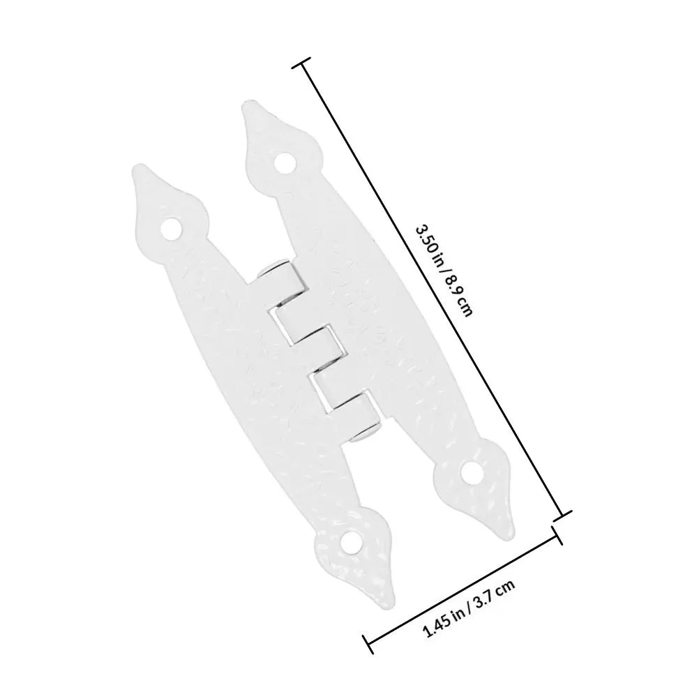 4Pcs Butterfly Cabinet Hinges Decorative Hinges for Kitchen Cupboards Heavy Duty Replacement Hardware Furniture Peaceful Pleasures Health and Wellness White