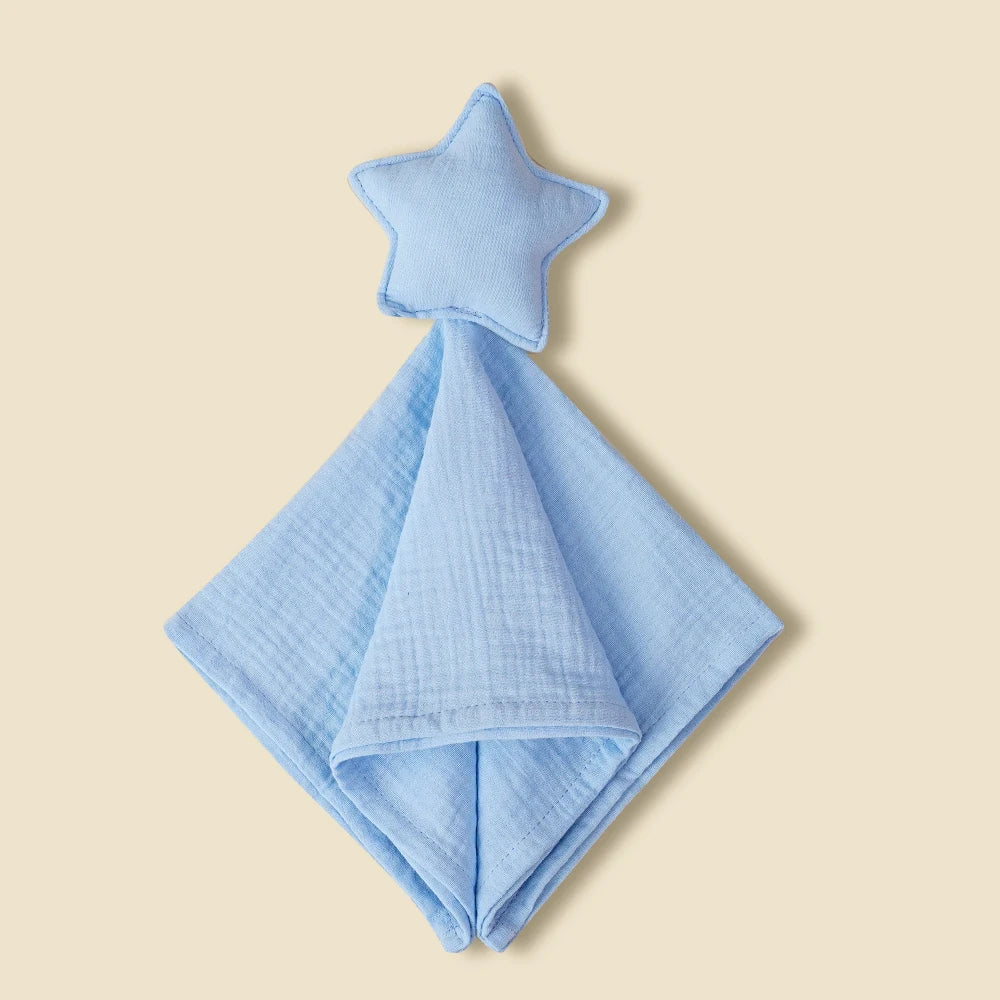 Star Soothing Towel Baby Pure Cotton Fashionable and Individualistic Small Blanket Baby Sleeping Companion Doll Saliva Towel New Peaceful Pleasures Health and Wellness SMT2096-01