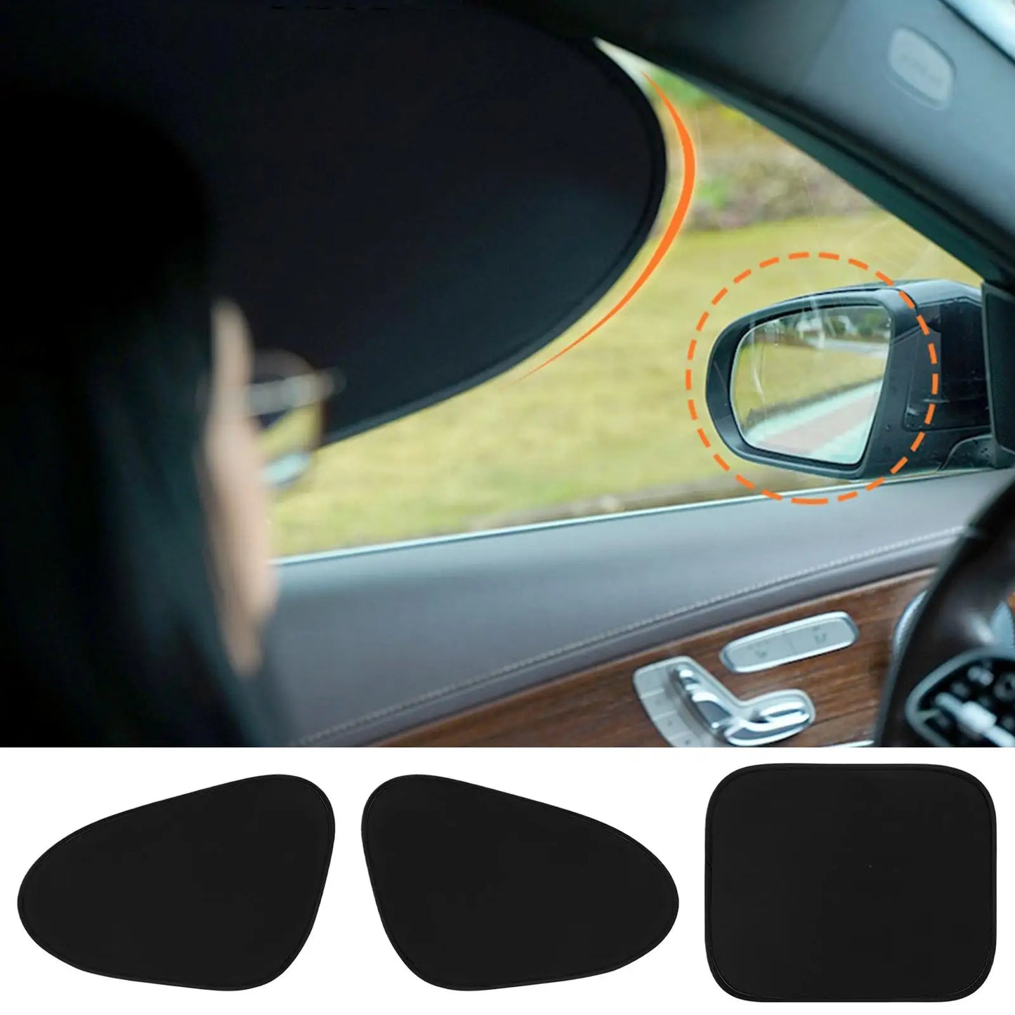 Car Side Window Sun Shade – Electrostatic UV Block Anti-Glare
