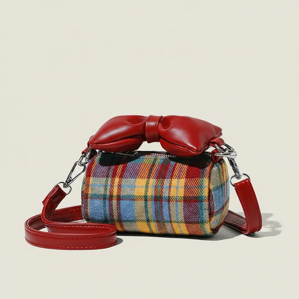 Red Crossbody Bag With Bows Decoration For Women Lightweight And Stylish Design Bag Peaceful Pleasures Health and Wellness