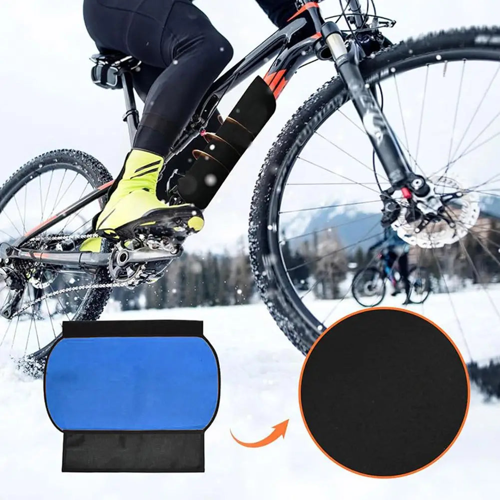 Electric Bicycle Lithium Battery Cover Protective Case Dustproof Cold Resistant Waterproof Shield for Bike Frame Peaceful Pleasures Health and Wellness
