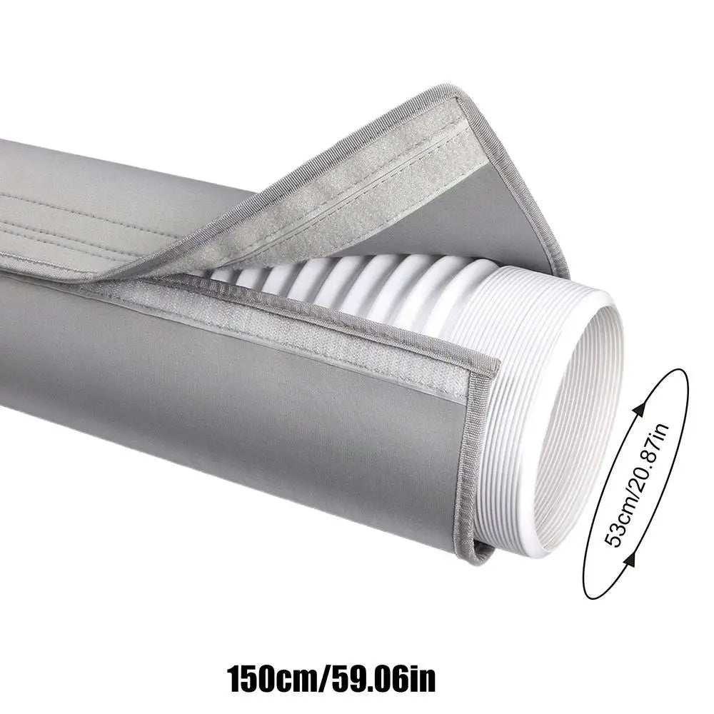 AC Hose Cover Wrap – Insulated Duct Vent Cover 5"–5.9"