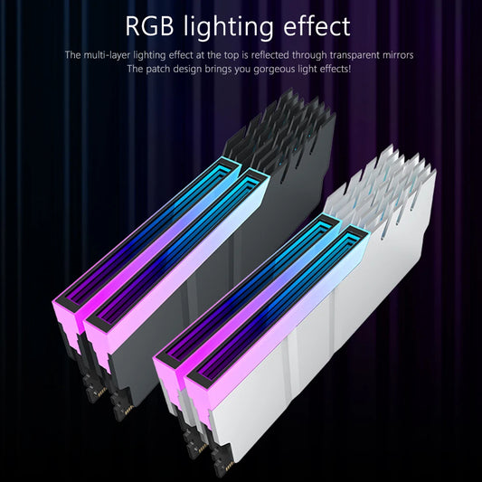 VODOOL DDR4 DDR5 RAM Heat Sink ARGB AURA Sync 5V 3PIN Cooler RAM Heat Sink Peaceful Pleasures Health and Wellness