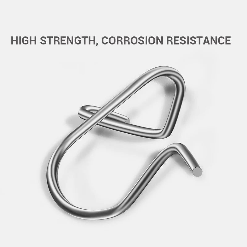100Pcs Stainless Steel Duo Lock Fishing Snaps – Saltwater Clips