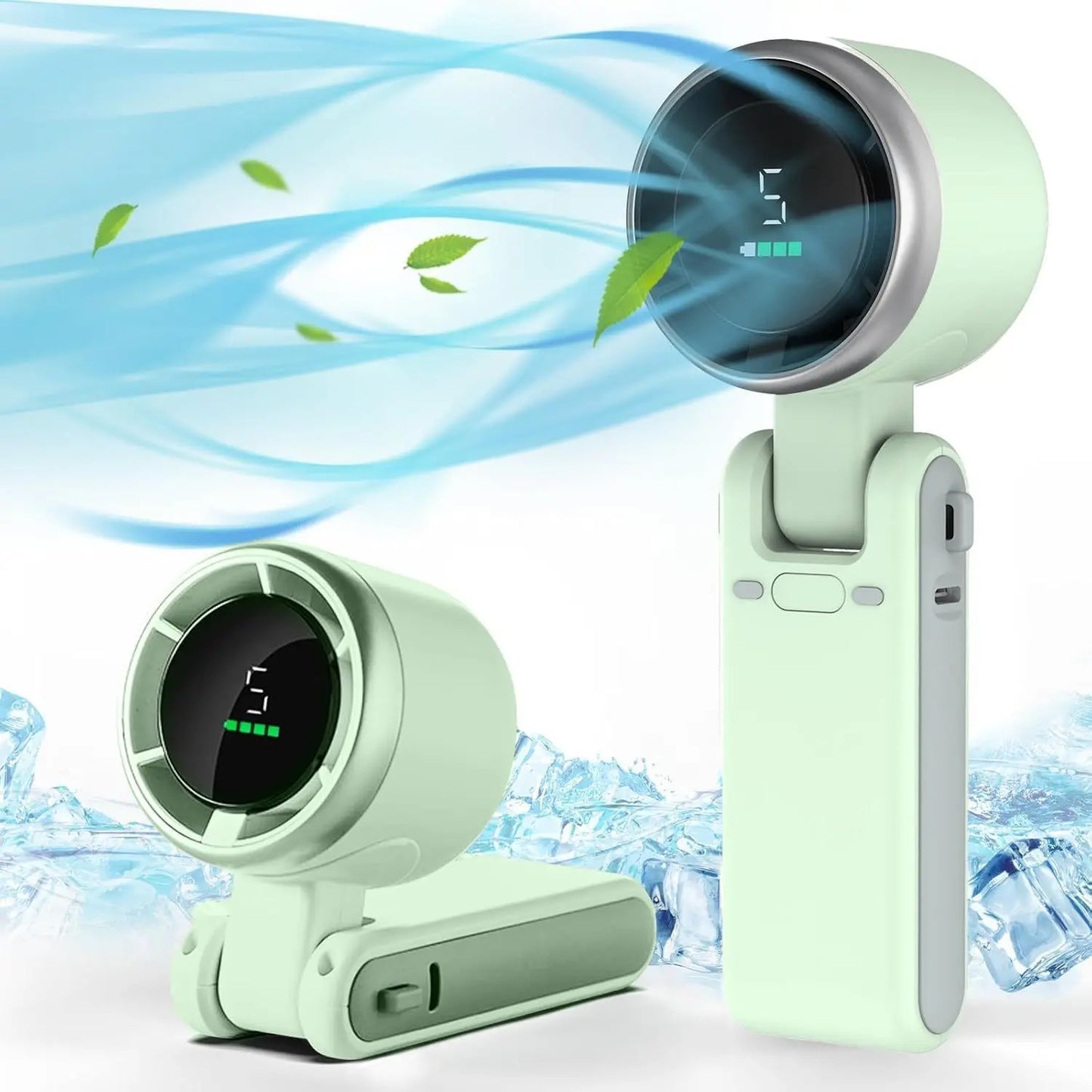 3-in-1 Portable Mini Fan | 5-Speed USB Rechargeable Travel Fan