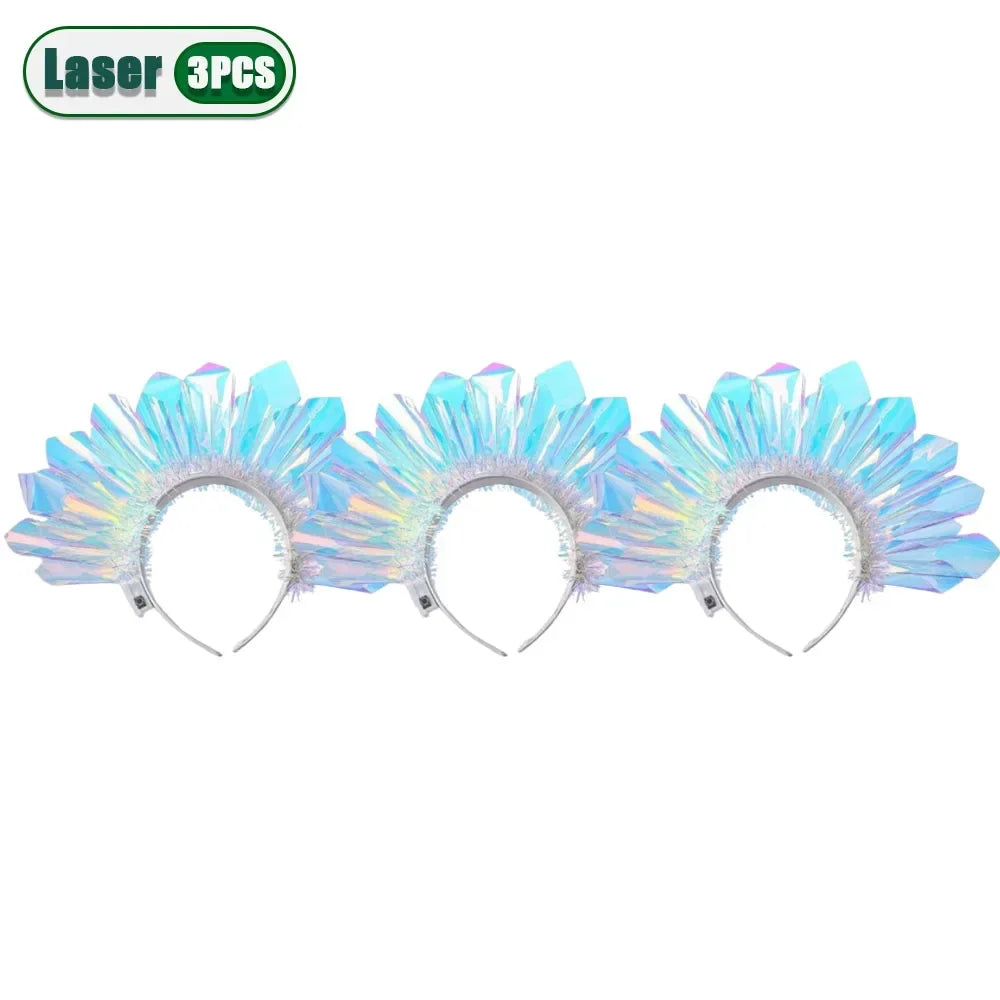 RGB Light Up LED Headband – Glowing Hair Hoop for Party