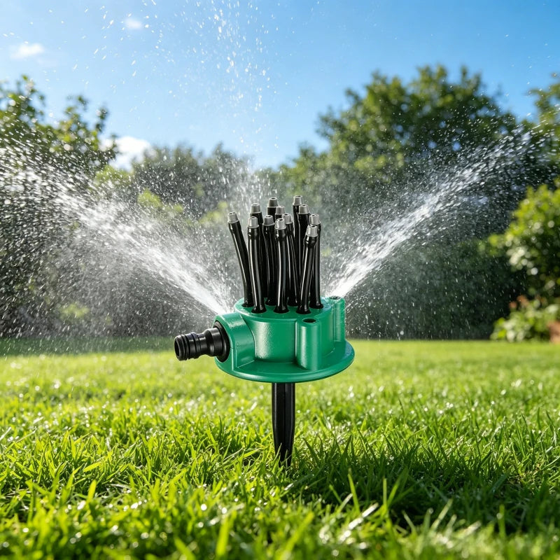 1pc Irrigation Sprinkler Lawn Sprinkler Multi Head Watering Nozzle Gardening Tool Garden Sprinkler System Peaceful Pleasures Health and Wellness
