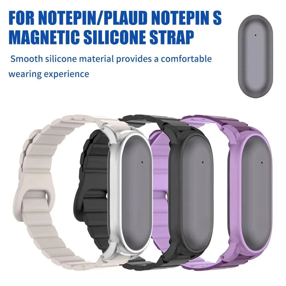 For PLAUD NotePin/NotePin S Recording Device PC Case Strap Magnetic Silicone Strap Replacement Case Accessories Peaceful Pleasures Health and Wellness