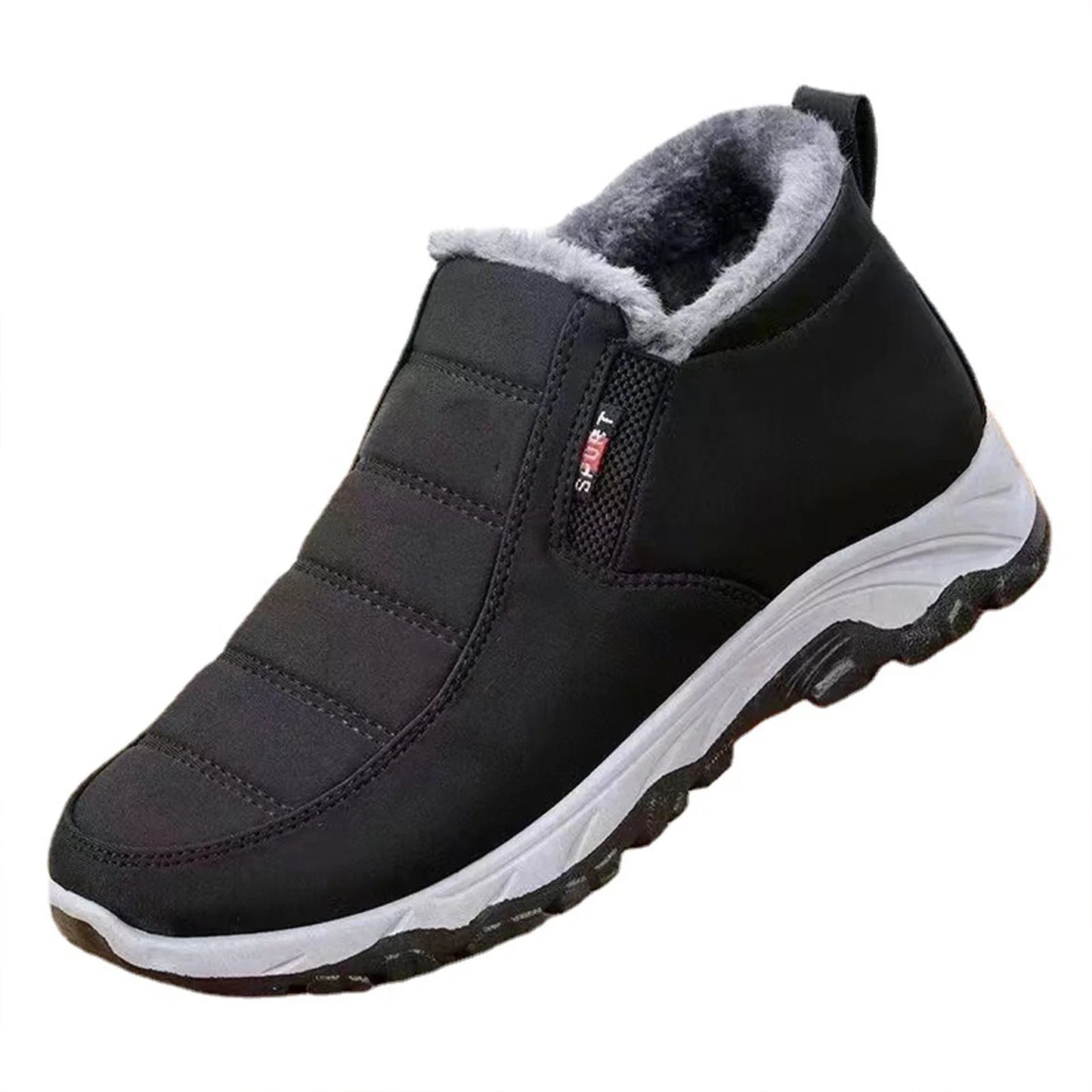 Woman Winter Warm Snow Boots Leisure Anti-slip Winter Walking Fashion Shoes Gift for Girlfriend Women Lover Peaceful Pleasures Health and Wellness Black 37