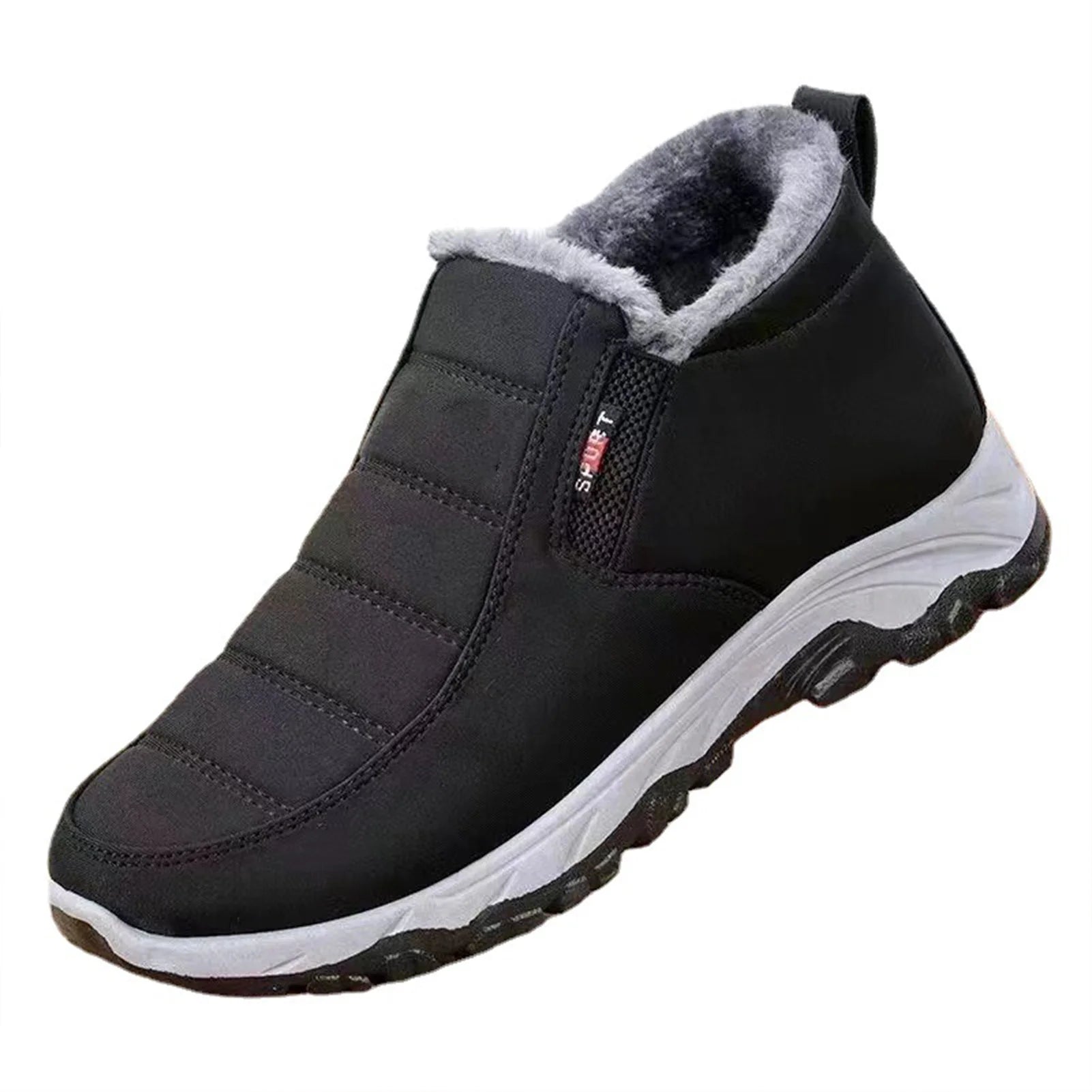 Woman Winter Warm Snow Boots Leisure Anti-slip Winter Walking Fashion Shoes Gift for Girlfriend Women Lover Peaceful Pleasures Health and Wellness Black 37