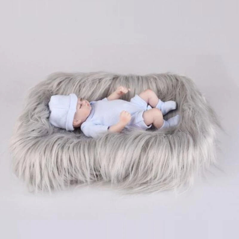 Newborn Plush Photography Blanket Backdrop – Baby Photo Props