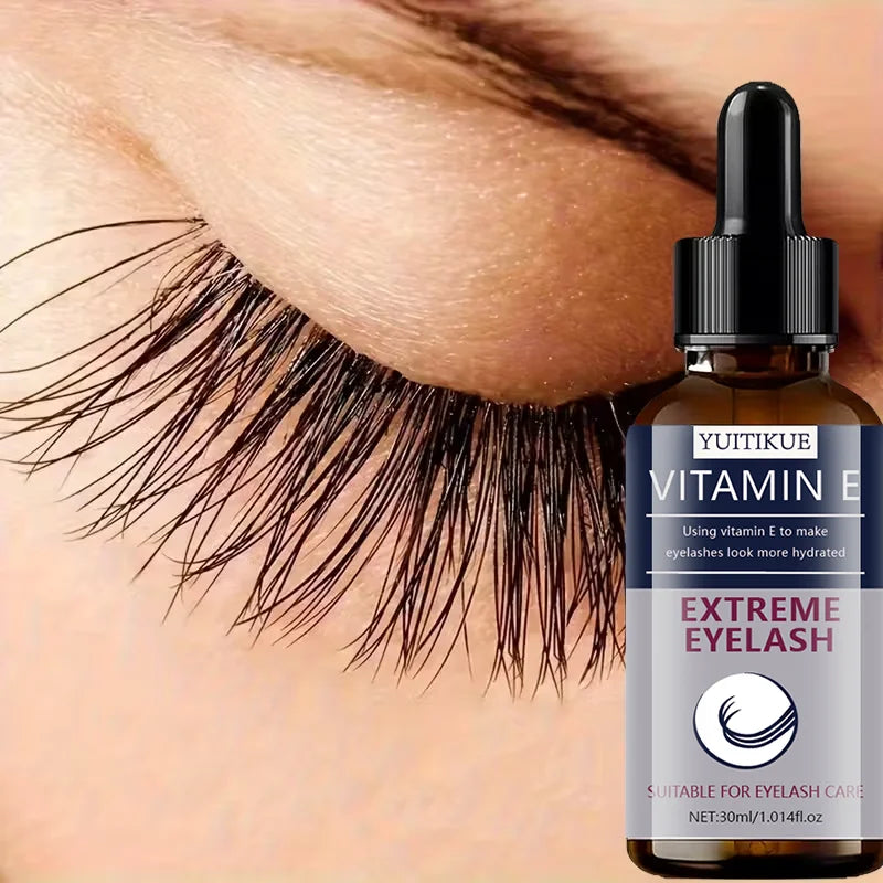 Vitamin E Eyelash Serum – Curl, Lengthen & Hydrate Lashes Eyelash Growth Serum Peaceful Pleasures Health and Wellness