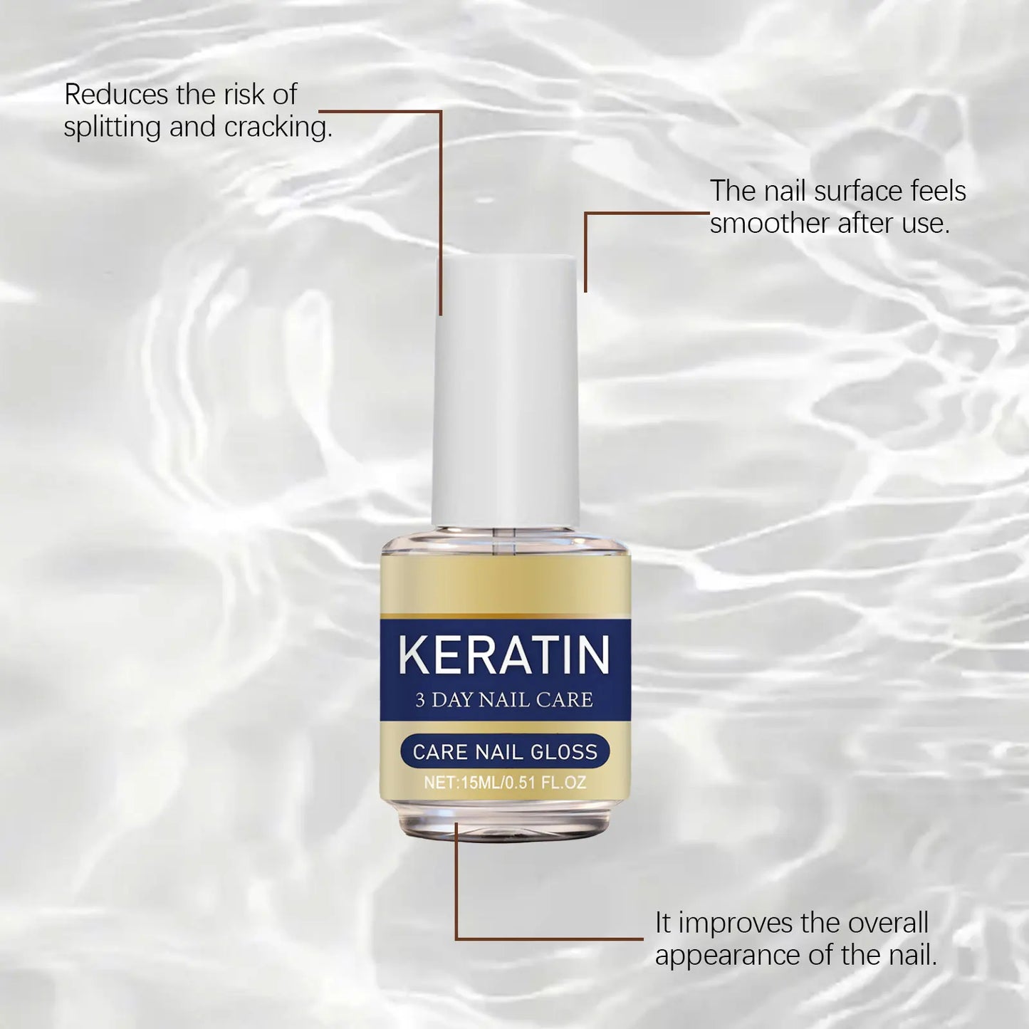 Nail Repair Gel – Clear Builder Base Coat & Strengthener 15ml
