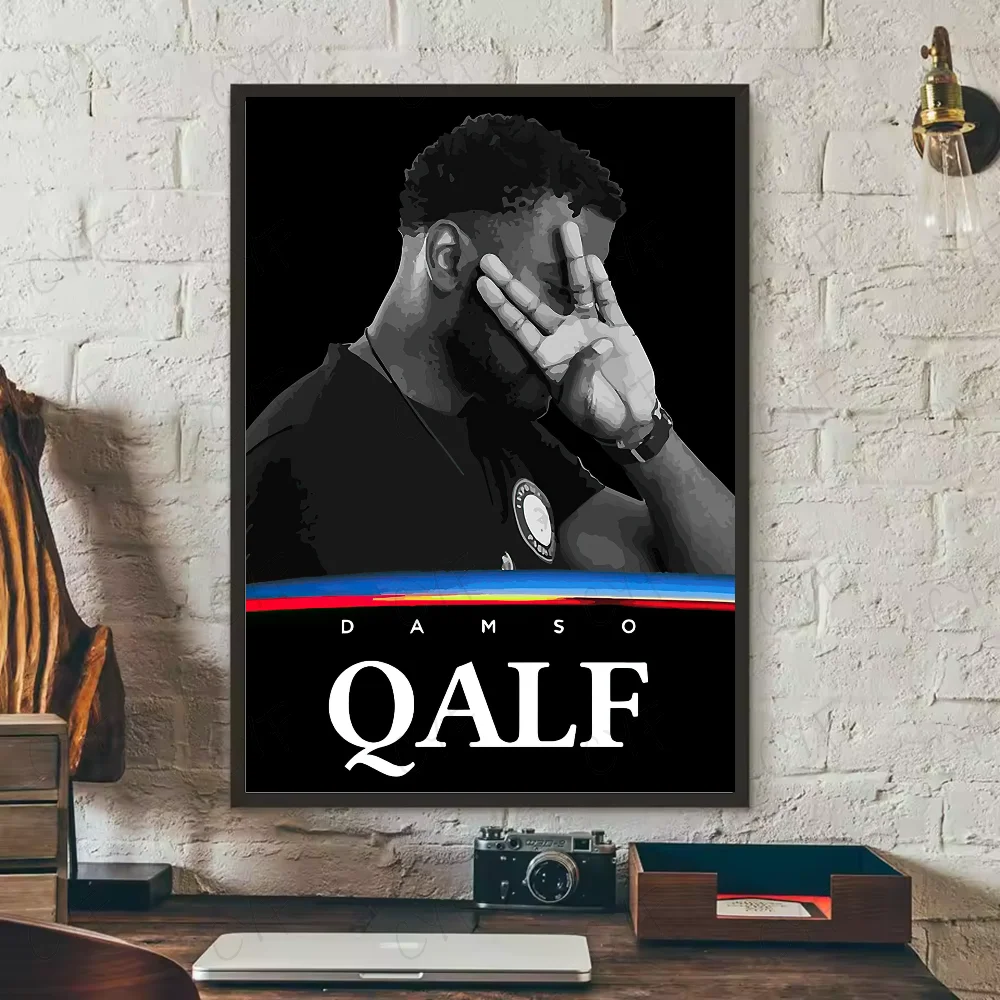 D-Damso Qalf Rapper Poster HD art sticky wall waterproof home living room bedroom bar aesthetic decoration Peaceful Pleasures Health and Wellness