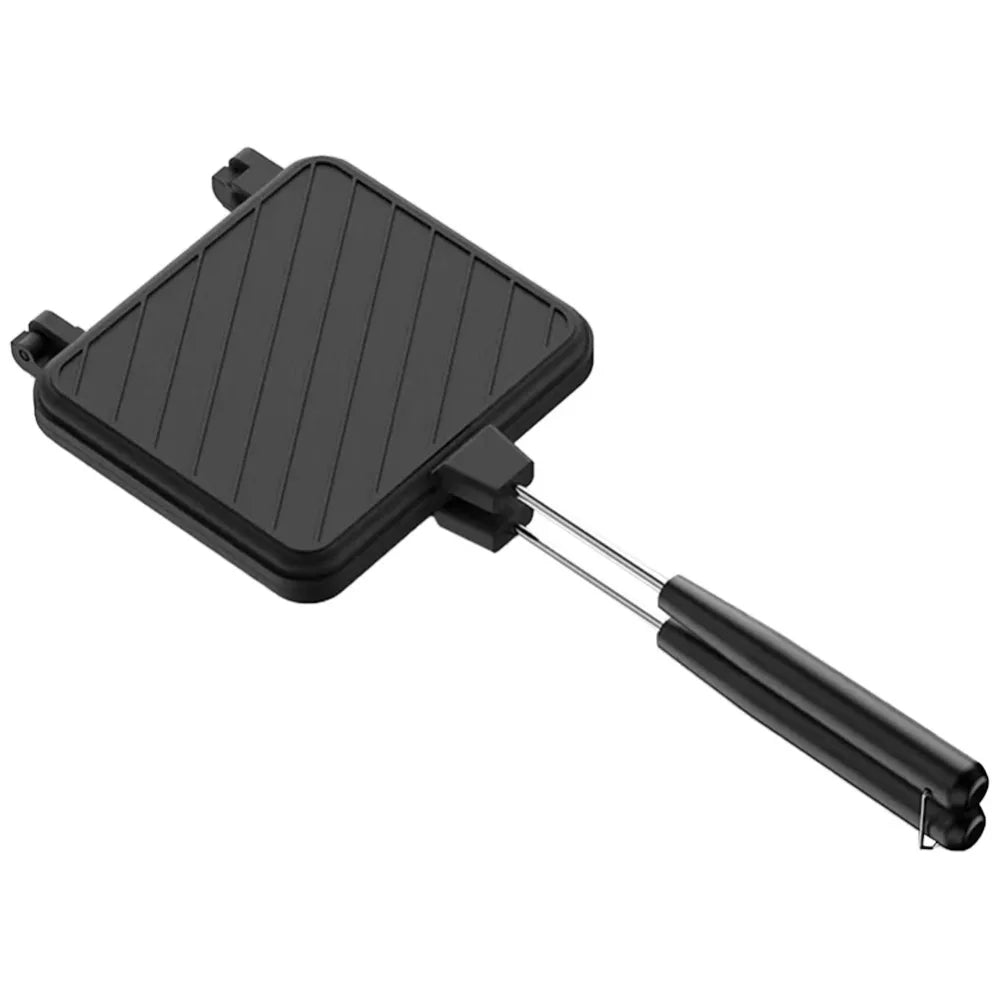 Double-Sided Non-Stick Sandwich Baking Pan – Aluminum Griddle for Pancakes, Omelets, Camping & BBQ