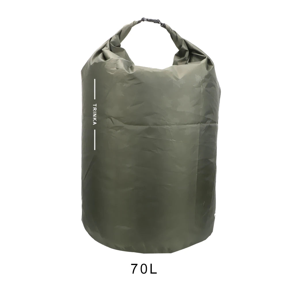 8L 40L 70L Waterproof Storage Bag Outdoor Traveling Carrying Bags For Boating Kayaking Canoeing Floating Dry Sack Pouch Portable Peaceful Pleasures Health and Wellness 70L