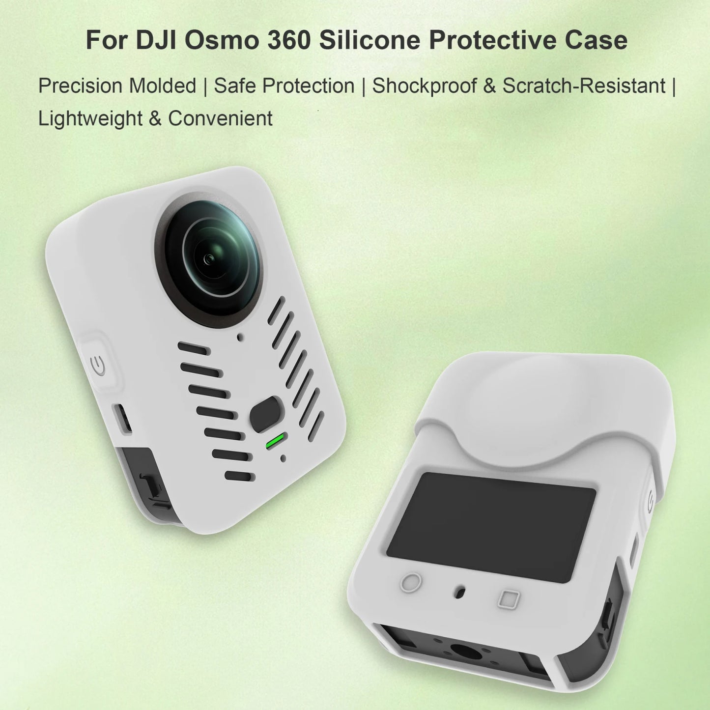 Silicone Sleeve Case+Lens Cover For Dji Osmo 360 Protective Case Battery Side Open All-Round Protect Action Camera Accessories Peaceful Pleasures Health and Wellness
