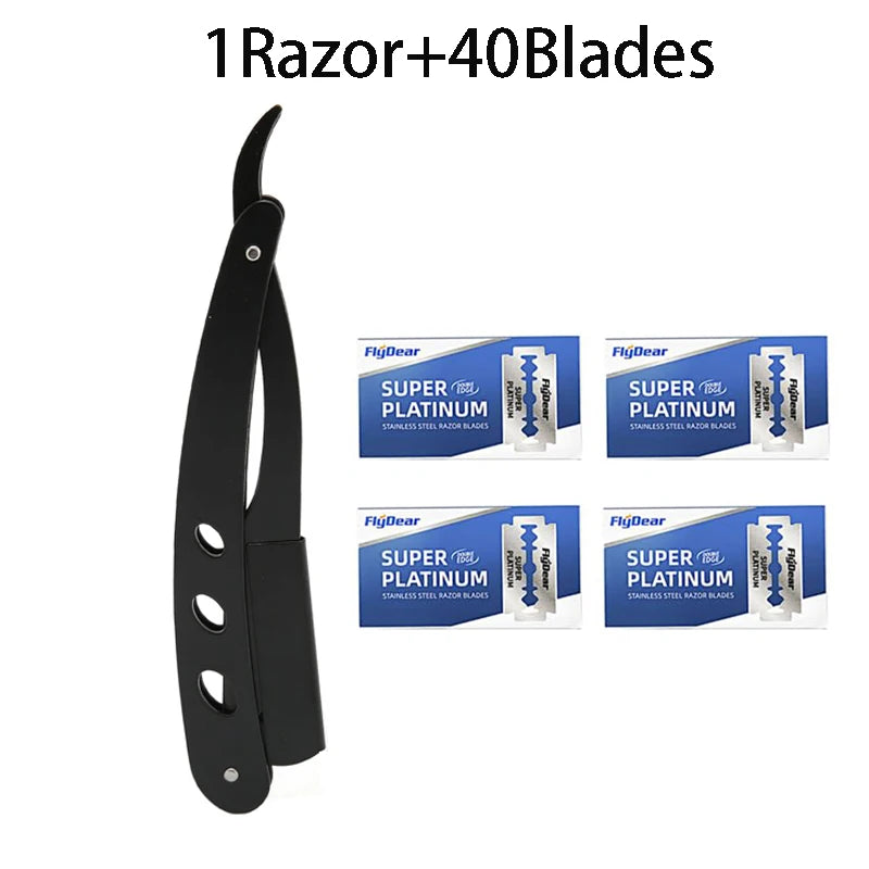Men's Folding Straight Razor – Sharp Stainless Steel Blade