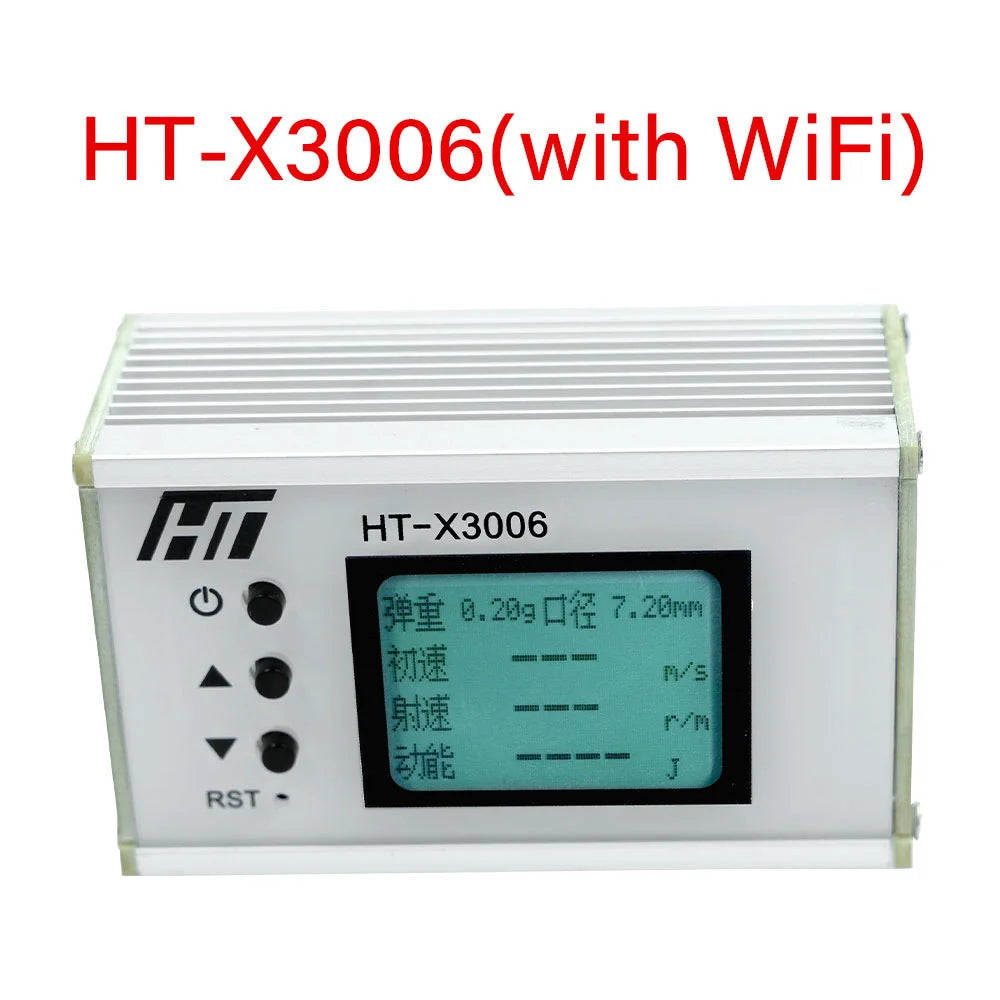 NEW Professional Shooting Chronograph with Backlight LCD Display - Ball Velocity and Energy Measurement for 1-999m/s Speed Range Peaceful Pleasures Health and Wellness X3006 With Wifi