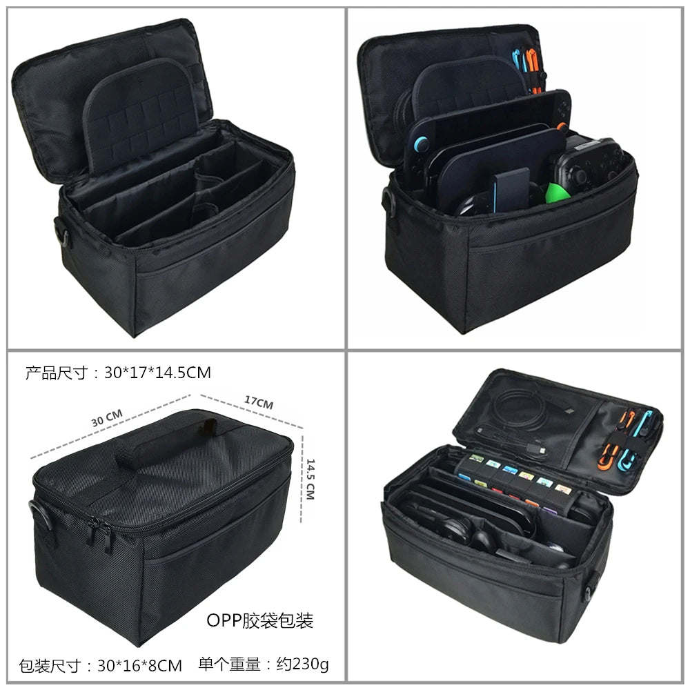 Large-Capacity Carry Case For Switch/Switch Oled/Switch 2 Bag Carrying Suitcase Game Card Storage Pouch Cover Big Accessories Peaceful Pleasures Health and Wellness