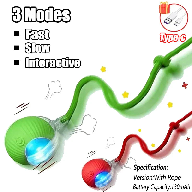 Electric Self-Moving Cat Ball Toy | Auto Rolling Interactive Play