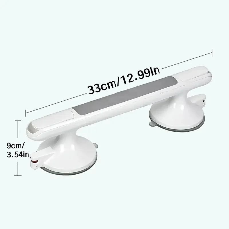 1Pc Elderly Safety Grab Bar - No Drilling Required for Installation, Non-Slip Bathroom Handle with Strong Suction Cup, Heavy-Duty Plastic Structure, Suitable for Bathrooms, Kitchens, Living Rooms - Fall Protection for the Eld Peaceful Pleasures Health and Wellness