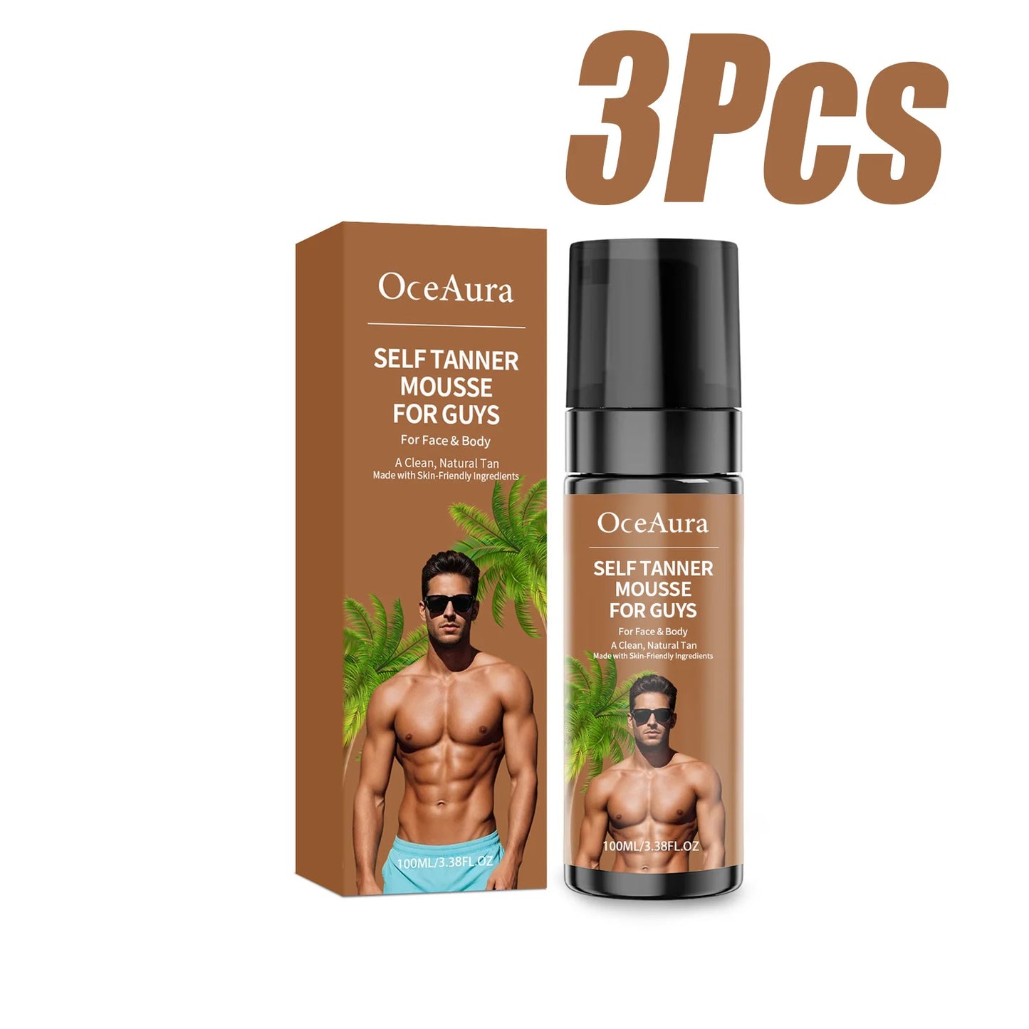 Self Tanner Mousse – Streak-Free Sunless Tan Foam | OceAura