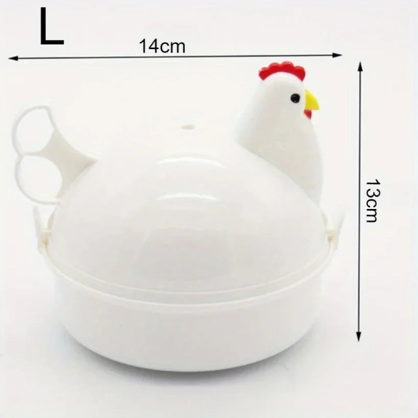 Chicken Shaped Microwave Egg Cooker & Steamer – 4 Eggs
