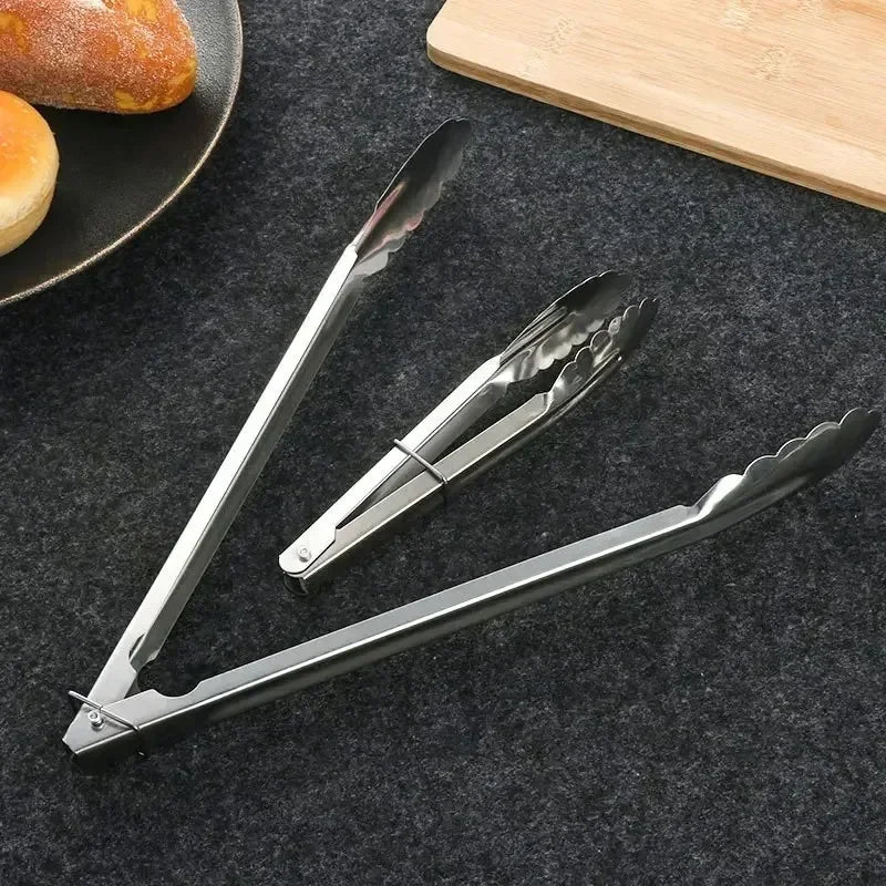 Home Food Tongs Utensils for Kitchen Buffet Meat Kitchens Accessories Accessory Bone Stainless Steel Bread Clip Cooking Tools Peaceful Pleasures Health and Wellness